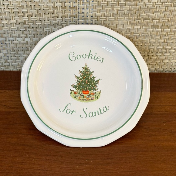 🎄🌟HP🌟VTG 1981-2006 Cookies For Santa Plate Christmas Heritage by Pfaltzgraff - Picture 2 of 9